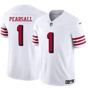 White San Francisco 49ers #1 Ricky Pearsall New 2025 F.U.S.E. Vapor Untouchable Limited Stitched Football Jersey - SFR05