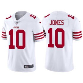 White San Francisco 49ers #10 Mac Jones 2025 Vapor Untouchable Limited Stitched Football Jersey - SFR04