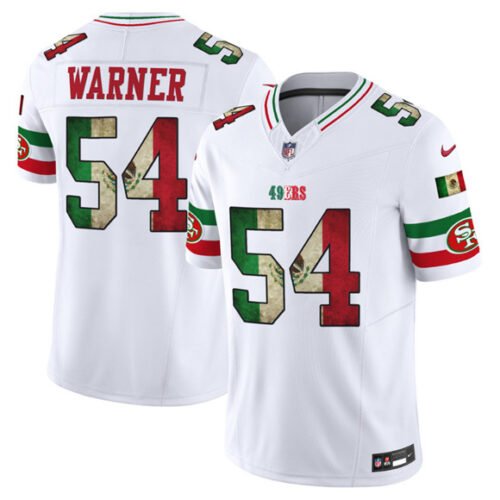 White San Francisco 49ers #54 Fred Warner 2025 F.U.S.E. Mexico Vapor Limited Stitched Football Jersey - SFR68
