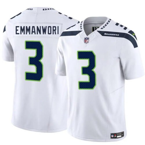 White Seattle Seahawks #3 Nick Emmanwori 2025 F.U.S.E. Vapor Untouchable Limited Stitched Football Jersey - SSR34