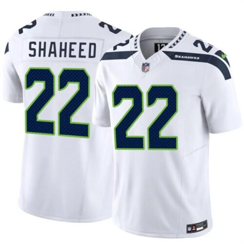 White Seattle Seahawks #22 Rashid Shaheed 2025 F.U.S.E. Vapor Untouchable Limited Stitched Football Jersey - SSR17