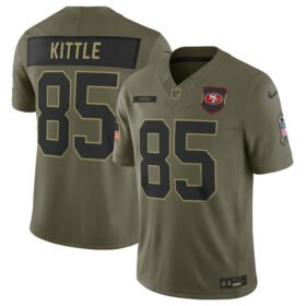 Olive San Francisco 49ers #85 George kittle 2025 F.U.S.E Salute to Service Limited Stitched Football Jersey - SFR26