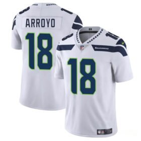 White Seattle Seahawks #18 Elijah Arroyo 2025 Draft Vapor Limited Stitched Football Jersey - SSR58