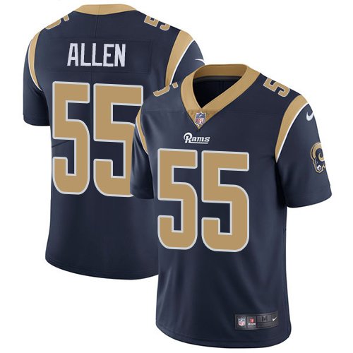 Nike Rams #55 Brian Allen Navy Blue Team Color Stitched NFL Vapor Untouchable Limited Jersey - LAR509