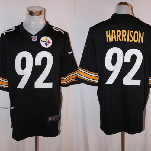 Black Nike Pittsburgh Steelers #92 James Harrison  Stitched NFL Limited Jersey - PSJ462