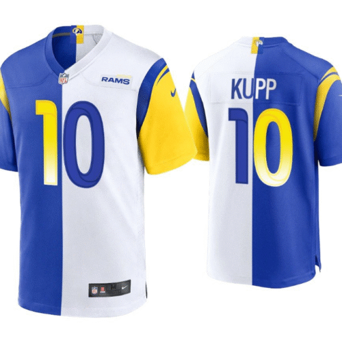 Royal/White Los Angeles Rams #10 Cooper Kupp Split Stitched Football Jersey - LAR97