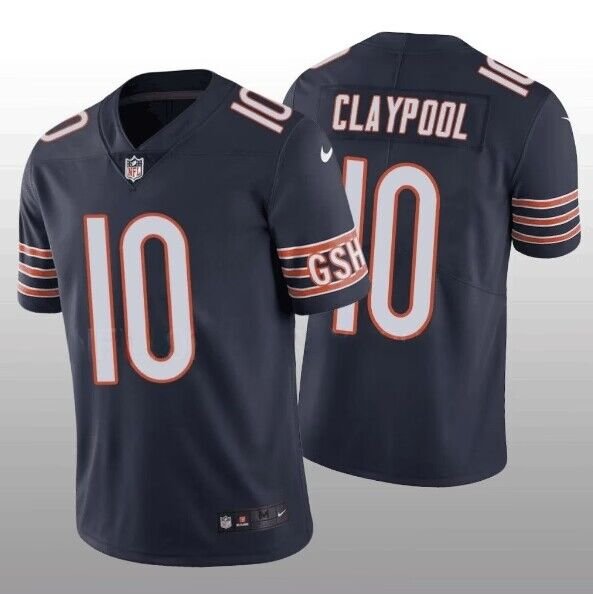 Navy Chicago Bears #10 Chase Claypool Vapor Untouchable Limited Stitched Football Jersey - CBJ134