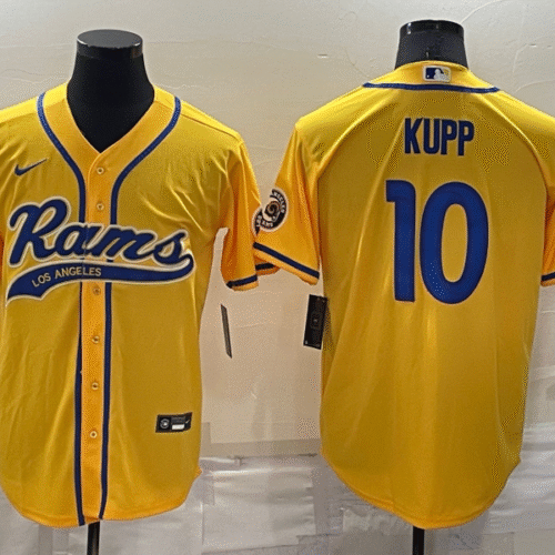Yellow Los Angeles Rams #10 Cooper Kupp Stitched Jersey - LAR433
