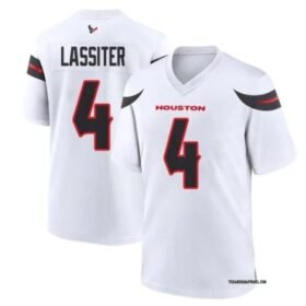 White Houston Texans #4 Kamari Lassiter Stitched Football Game Jersey - HTJ256