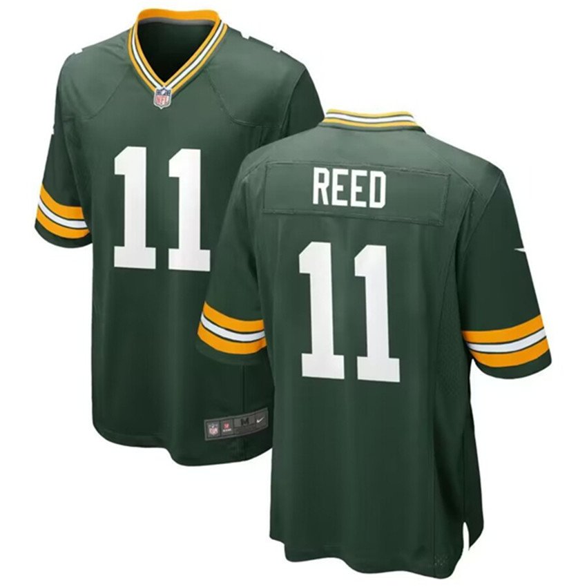 Green Green Bay Packers #11 Jayden Reed Stitched Game Jersey - GBJ627