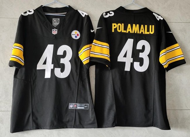 Black Pittsburgh Steelers #43 Troy Polamalu 2023 F.U.S.E. Vapor Untouchable Limited Jersey - PSJ220