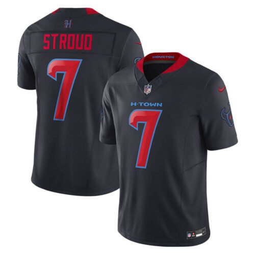 [All Players] Navy Houston Texans 2nd Alternate 2025 F.U.S.E. Vapor Limited Stitched Football Jersey - HTJ01