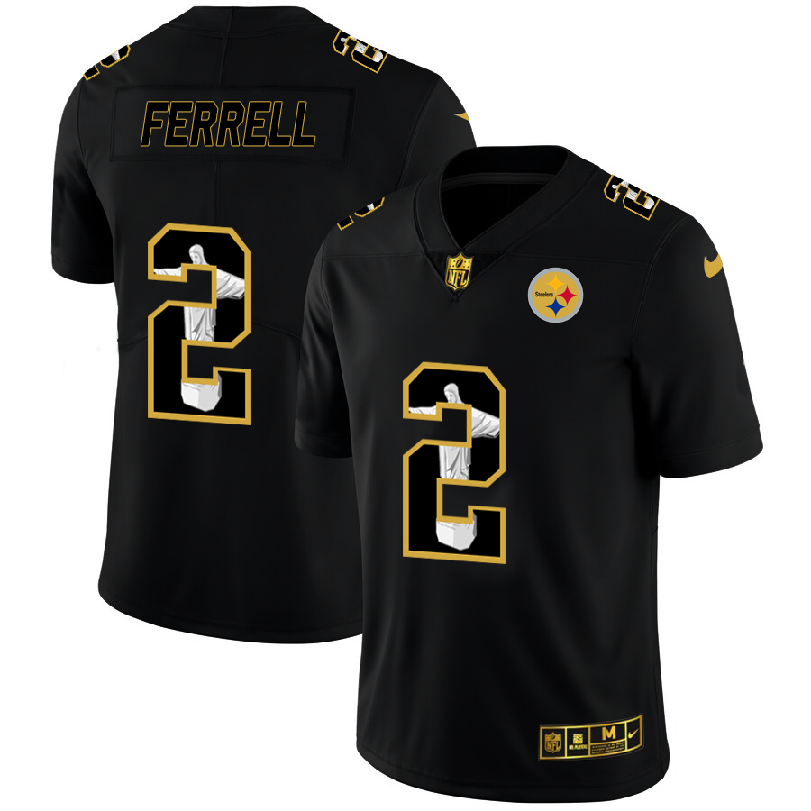 Pittsburgh Steelers #2 Mason Rudolph Nike Carbon Black Vapor Cristo Redentor Limited NFL Jersey - PSJ551