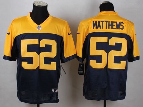 Nike Packers #52 Clay Matthews Navy Blue Alternate Stitched NFL New Elite Jersey - GBJ41