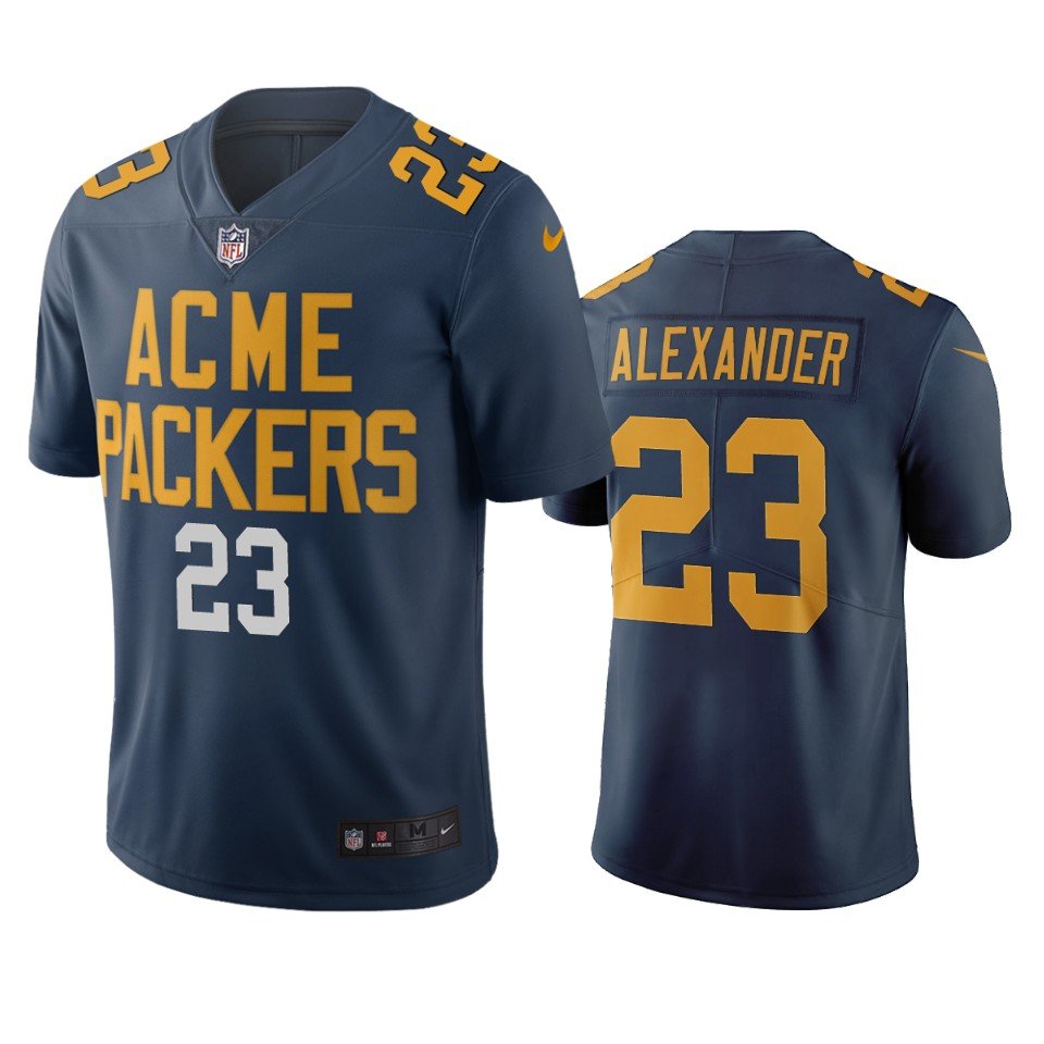Green Bay Packers #23 Jaire Alexander Navy Vapor Limited City Edition NFL Jersey - GBJ146