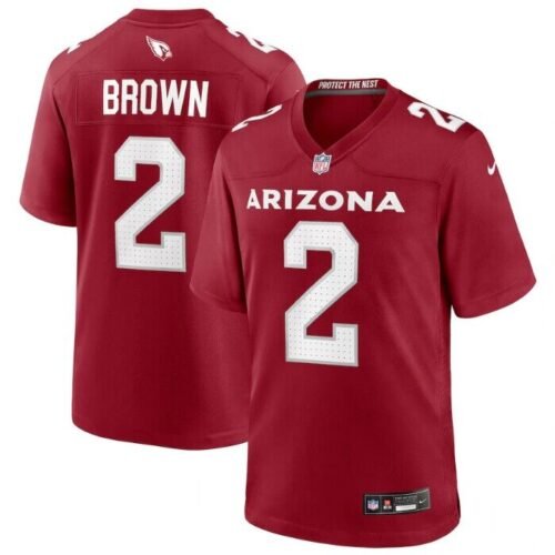 Red Arizona Cardinals #2 Marquise Brown Stitched Game Football Jersey - ACJ112