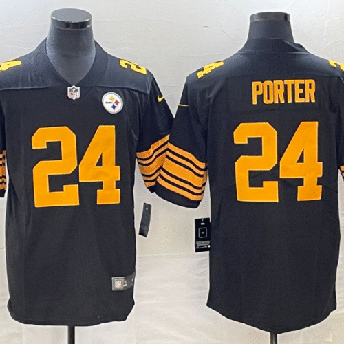 Black Pittsburgh Steelers #24 Joey Porter Jr. 2023 Draft Color Rush Limited Stitched Jersey - PSJ206