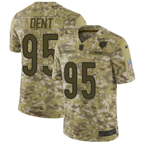 Nike Bears #95 Richard Dent Camo Stitched NFL Limited 2018 Salute To Service Jersey - CBJ02