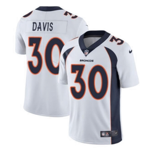 White Denver Broncos #30 Terrell Davis Vapor Untouchable Limited Stitched Jersey