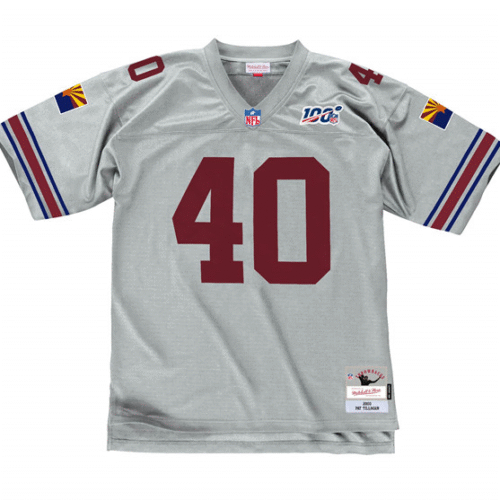 Gray Arizona Cardinals #40 Pat Tillman 1996 Mesh Top Stitched Jersey - ACJ22