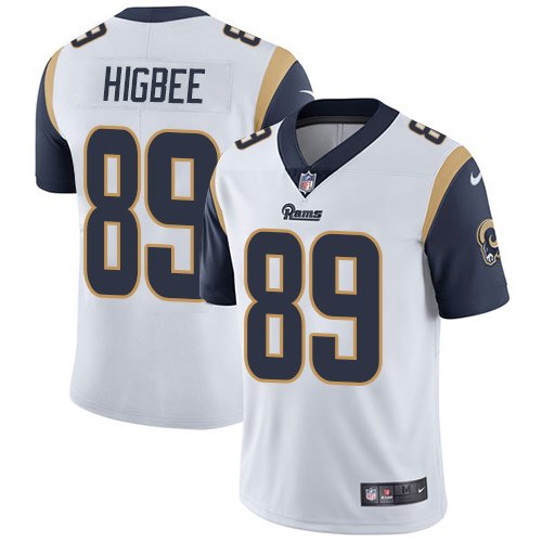 Nike Rams #89 Tyler Higbee White Stitched NFL Vapor Untouchable Limited Jersey - LAR318