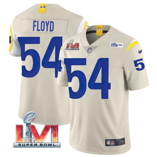 Bone Los Angeles Rams #54 Leonard Floyd 2022 Super Bowl LVI Vapor Limited Stitched Jersey - LAR356