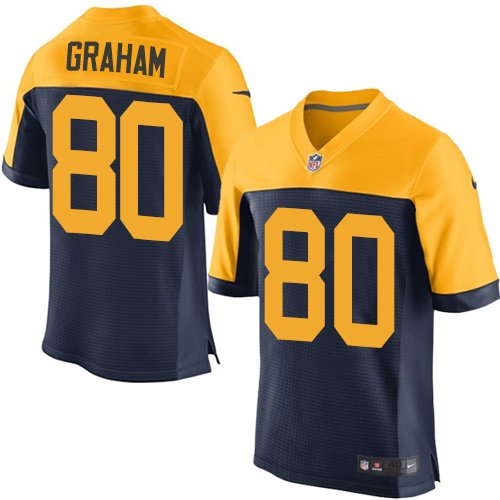 Nike Packers #80 Jimmy Graham Navy Blue Alternate Stitched NFL New Elite Jersey - GBJ252
