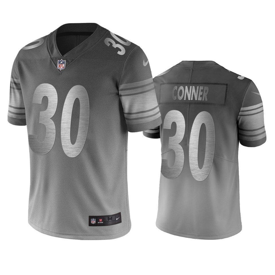 Pittsburgh Steelers #30 James Conner Silver Gray Vapor Limited City Edition NFL Jersey - PSJ547