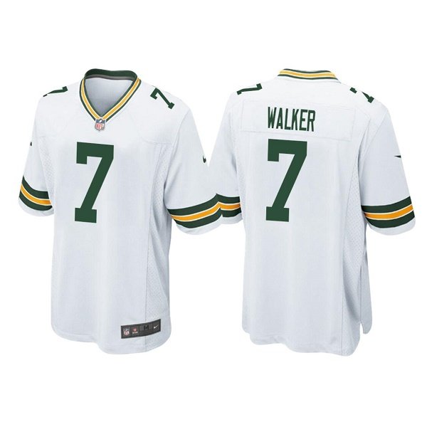 White Green Bay Packers #7 Quay Walker Stitched Football Jersey - GBJ315