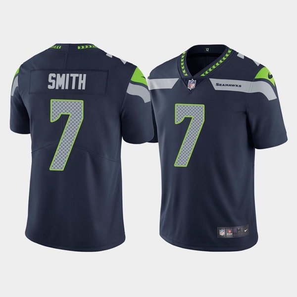 Navy Seattle Seahawks #7 Geno Smith Vapor Untouchable Limited Stitched Jersey