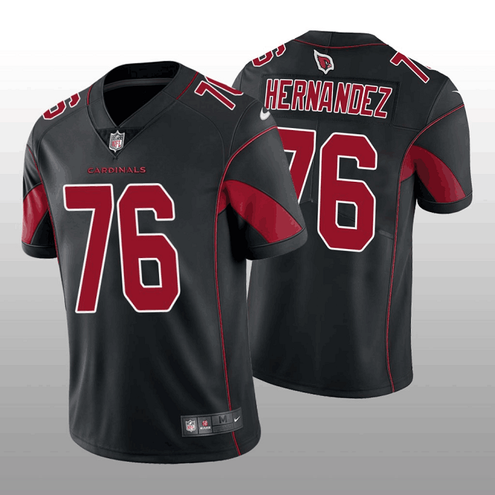 Black Arizona Cardinals #76 Will Hernandez Color Rush Stitched Football Jersey - ACJ321