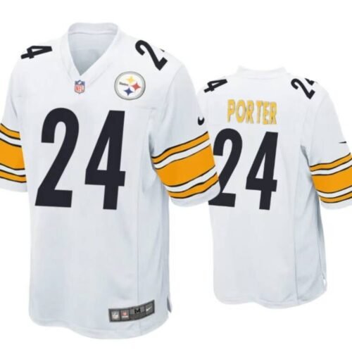 White Pittsburgh Steelers #24 Joey Porter Jr. Stitched Game Jersey - PSJ440