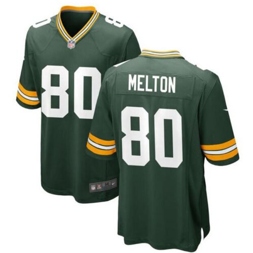 Green Green Bay Packers #80 Bo Melton Stitched Game Jersey - GBJ376