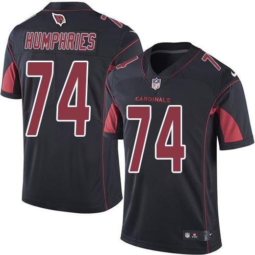 Nike Cardinals #74 D.J. Humphries Black Stitched NFL Limited Rush Jersey - ACJ136