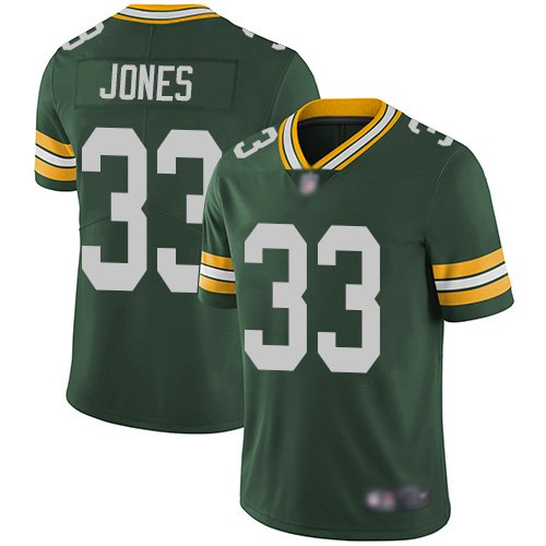 Green Bay Packers #33 Aaron Jones Green Vapor Untouchable Limited Stitched NFL Jersey - GBJ410