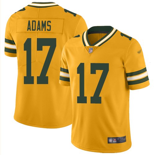 Nike Packers #17 Davante Adams Gold Stitched NFL Limited Inverted Legend Jersey - GBJ633
