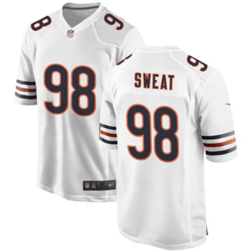 White Chicago Bears #98 Montez Sweat Stitched Game Football Jersey - CBJ360