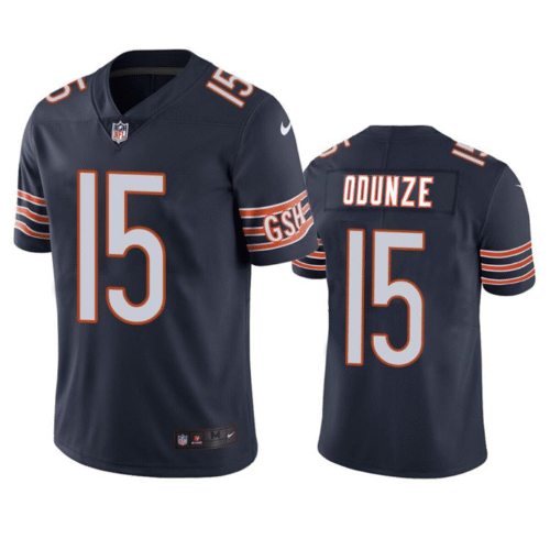Navy Chicago Bears #15 Rome Odunze 2024 Draft Vapor Stitched Football Jersey - CBJ346