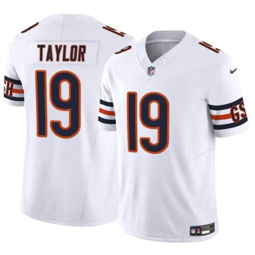 White Chicago Bears #19 Tory Taylor 2023 F.U.S.E. Vapor Stitched Football Jersey - CBJ219