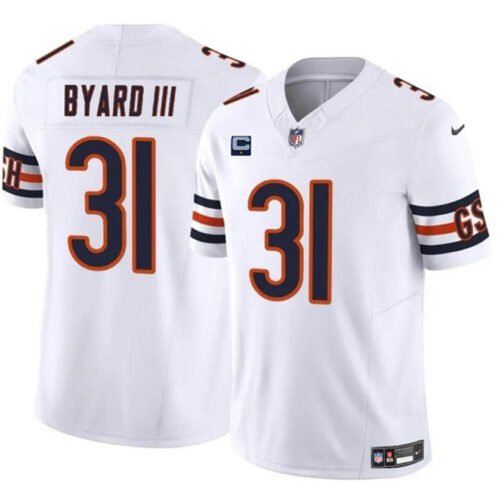 White Chicago Bears #31 Kevin Byard III 2024 F.U.S.E. With 1-star C Patch Vapor Untouchable Limited Stitched Football Jersey - CBJ14