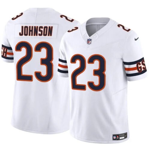 White Chicago Bears #23 Roschon Johnson 2023 F.U.S.E. Vapor Stitched Football Jersey - CBJ479