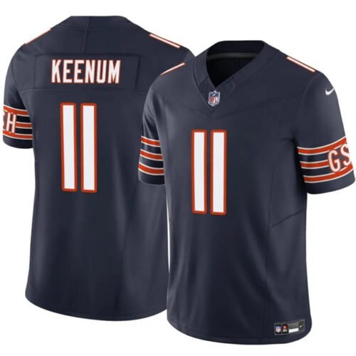 Navy Chicago Bears #11 Case Keenum 2025 F.U.S.E. Vapor Untouchable Limited Stitched Football Jersey - CBJ45