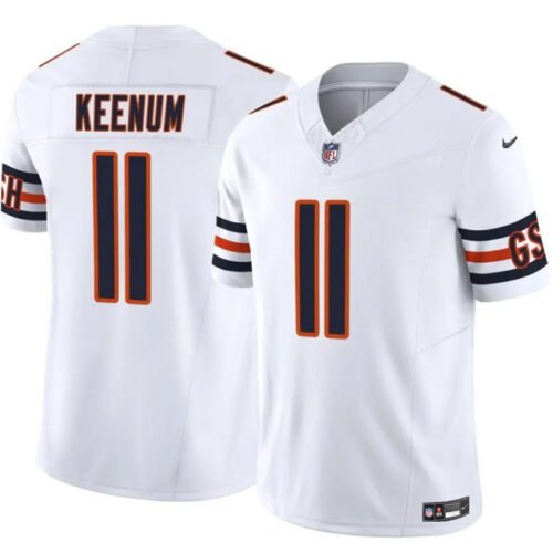White Chicago Bears #11 Case Keenum 2025 F.U.S.E. Vapor Untouchable Limited Stitched Football Jersey - CBJ66