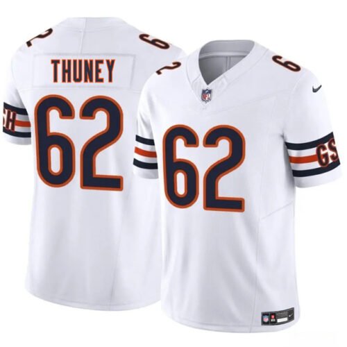 White Chicago Bears #62 Joe Thuney 2025 F.U.S.E. Vapor Stitched Football Jersey - CBJ412