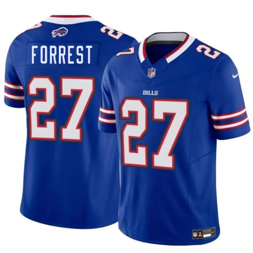 Blue Buffalo Bills #27 Darrick Forrest 2025 F.U.S.E. Vapor Untouchable Limited Stitched Football Jersey - BBN24