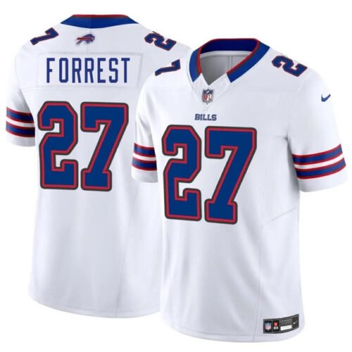 White Buffalo Bills #27 Darrick Forrest 2025 F.U.S.E. Vapor Untouchable Limited Stitched Football Jersey - BBN11