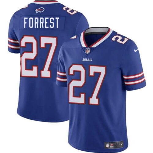 Blue Buffalo Bills #27 Darrick Forrest 2025 Vapor Untouchable Limited Stitched Football Jersey - BBN38