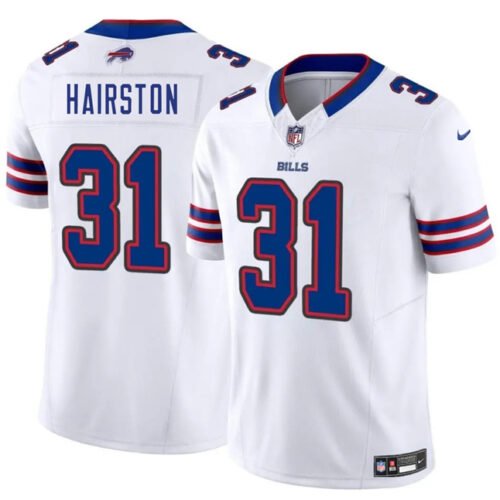 White Buffalo Bills #31 Maxwell Hairston 2025 Draft F.U.S.E. Vapor Untouchable Limited Stitched Football Jersey - BBN07