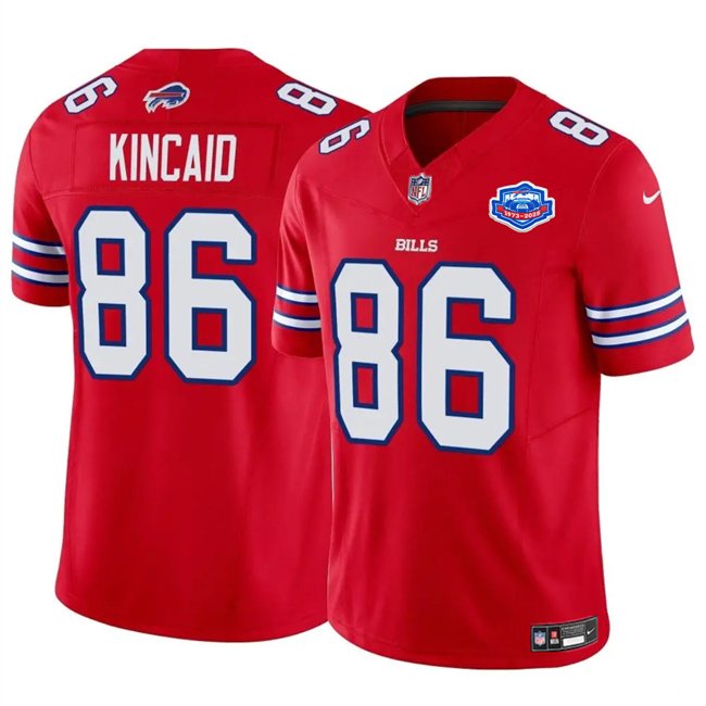 Red Buffalo Bills #86 Dalton Kincaid 2025 F.U.S.E. With Farewell Patch Vapor Untouchable Limited Stitched Football Jersey - BBN13