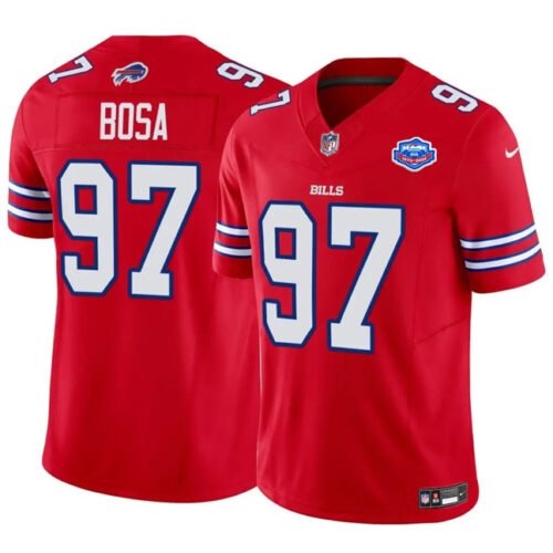 Red Buffalo Bills #97 Joey Bosa 2025 F.U.S.E. With Farewell Patch Vapor Untouchable Limited Stitched Football Jersey - BBN16